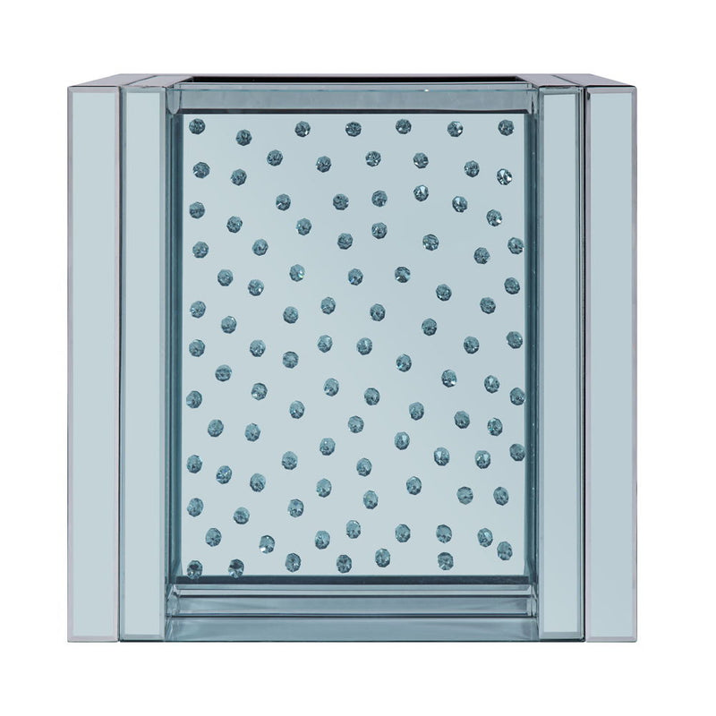 Nysa - 24" End Table - Mirrored & Faux Crystals