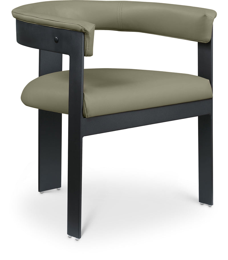 Romeo - Faux Leather Dining Chair With Black Base (Set of 2)