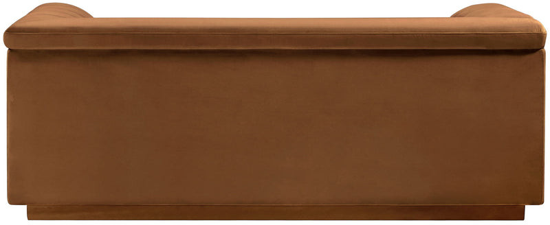 Cascade 72" Saddle Velvet Upholstered Loveseat