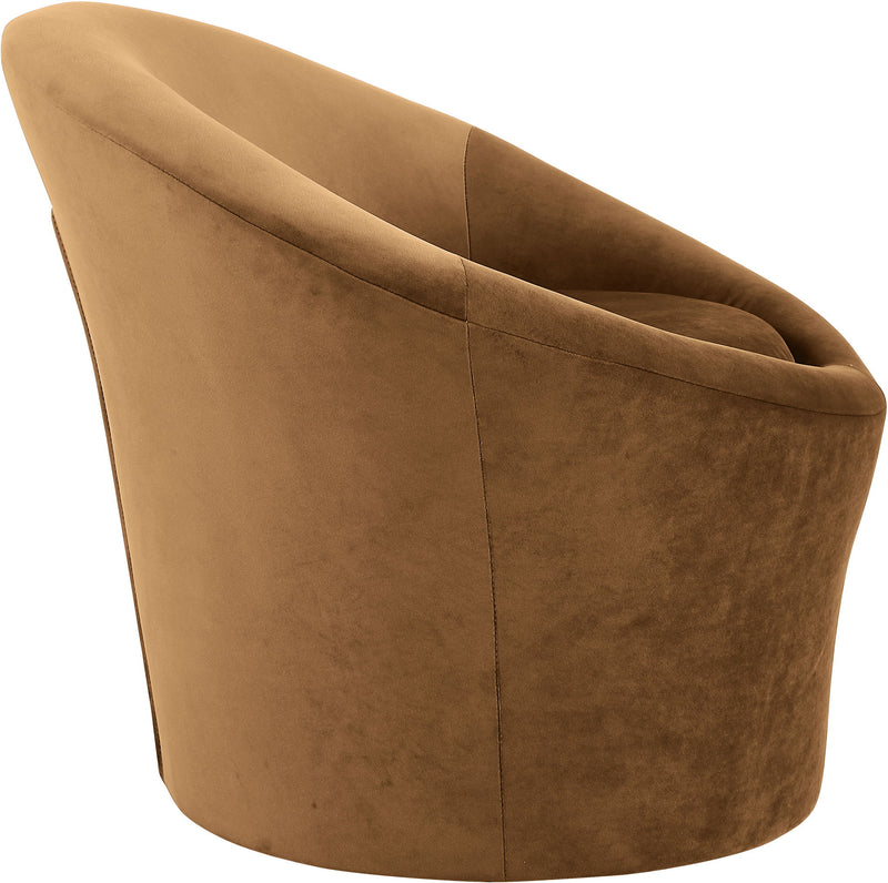 Tristan Saddle Velvet Upholstered Accent Chair