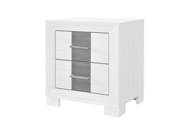 Optimus - Nightstand - White / Gray