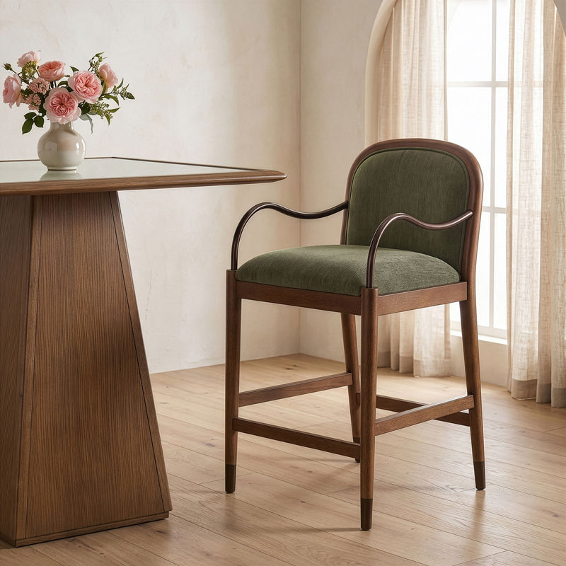 Cambria - Fabric Upholstered Counter Stool