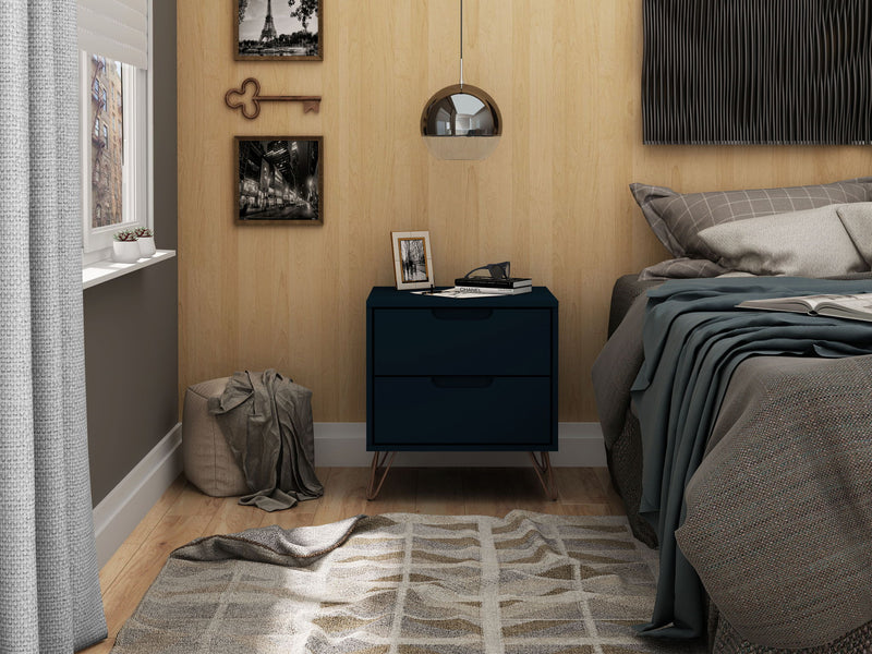 Manhattan Rockefeller - 2-Drawer Nightstand