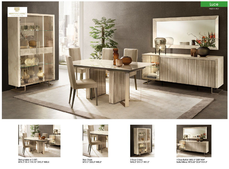 Luce - Dining Table - Beige / Light Brown