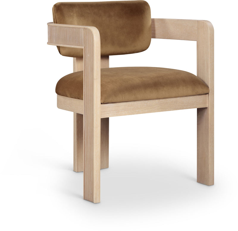 Sacha Saddle Velvet Upholstered Dining Chair