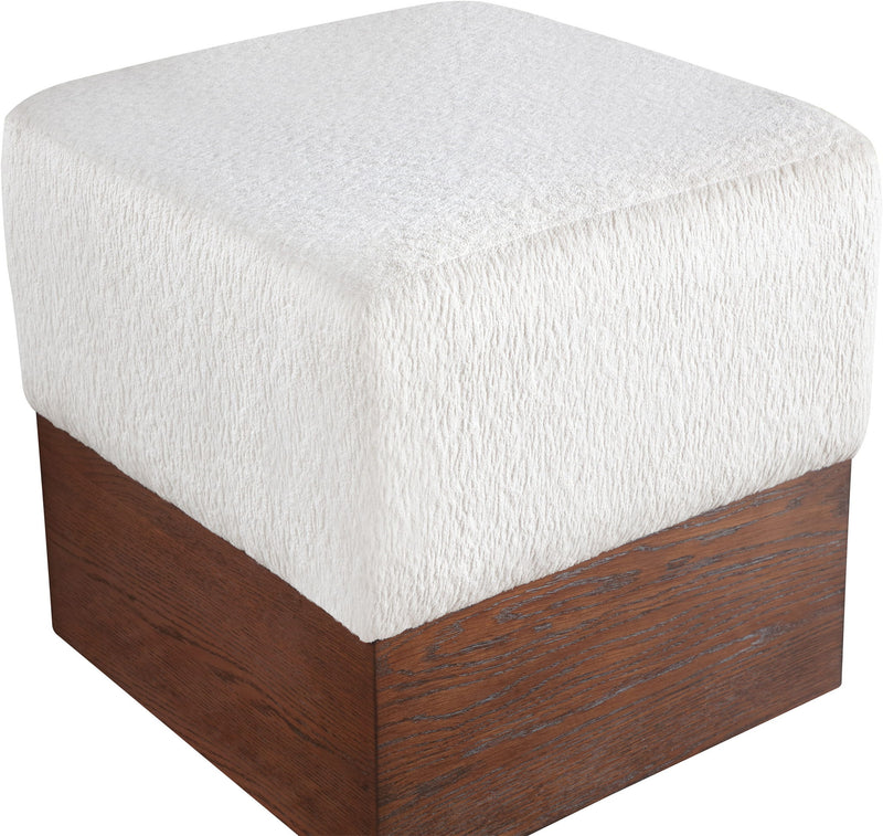 Havre - Ottoman / Stool With Brown Base