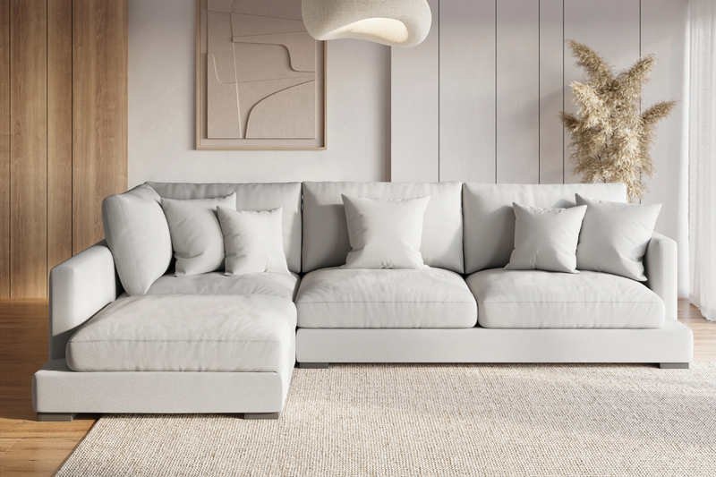 Eternity Fabric Left-Arm Facing L-Shaped Modern Sectional