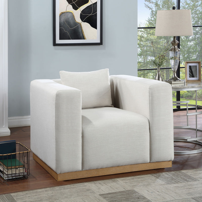 Alfie - Linen Textured Fabic Chair