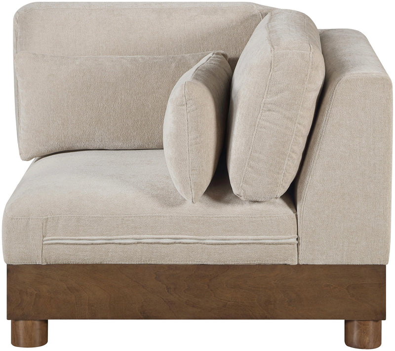 Turin Taupe Fabric Upholstered Modular Corner Chair