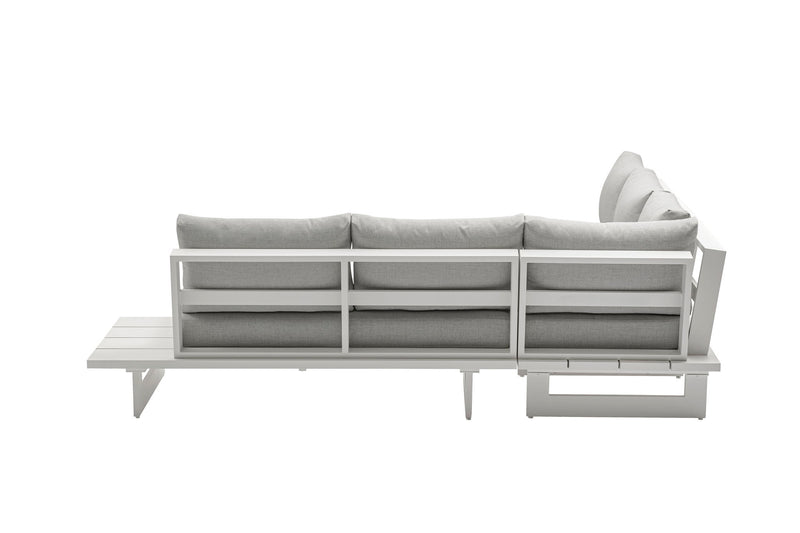 Maldives - Water Resistant Outdoor Patio Sectional With White Frame