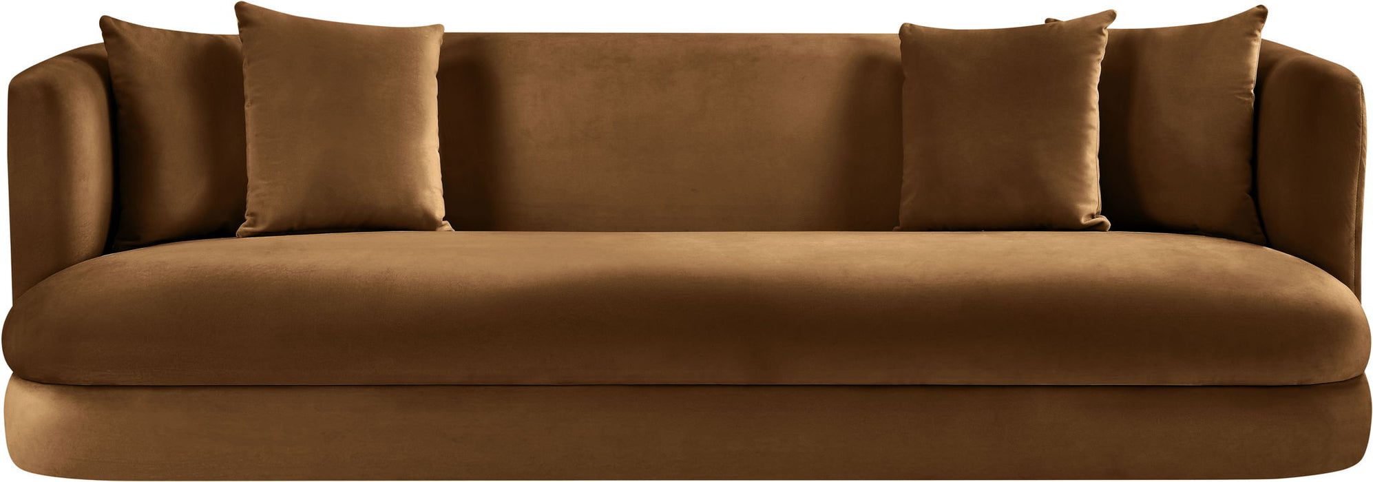 Alder 93.5" Saddle Velvet Upholstered Sofa
