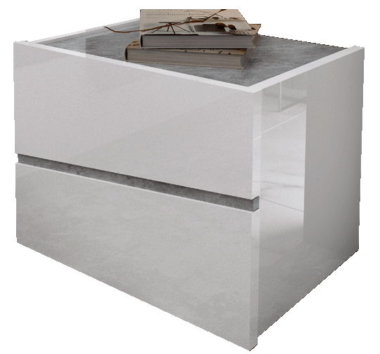 Alba - Nightstand - White