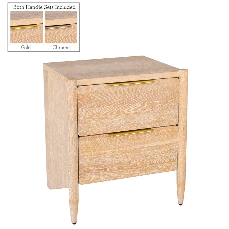 Oakwood White Oak Wood Nightstand