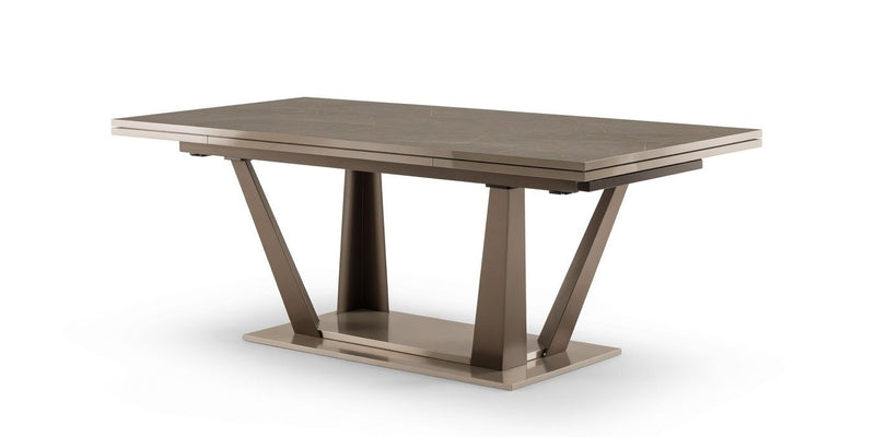 ArredoAmbra - Table With 2 Extensions - Dark Brown