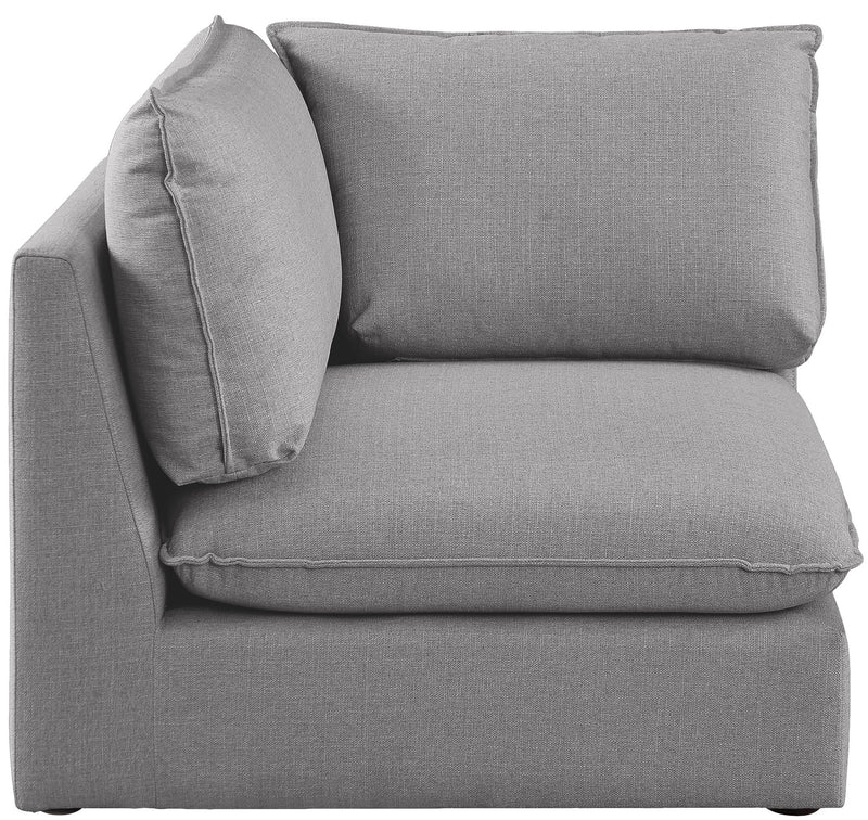 Mackenzie Linen Textured Fabric Upholstered Modular Corner Chair