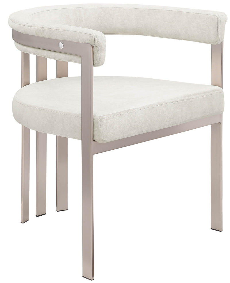 Marcello Stone Stone Velvet Upholstered Dining Chair