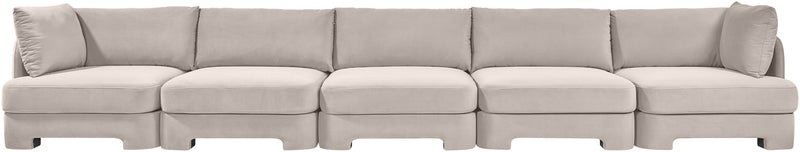 Hammond - Velvet Performance Fabric Upholstered 5 Piece Sofa