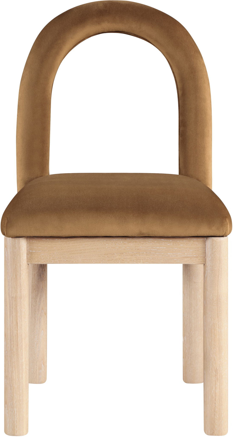 Conrad Saddle Velvet Upholstered Dining Chair