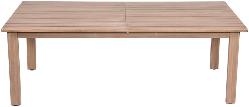 Newport 86.75" / 108" Natural Acacia Wood Outdoor Patio Dining Table