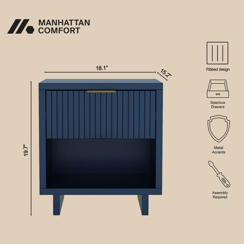Manhattan Elara - Solid Wood Nightstand