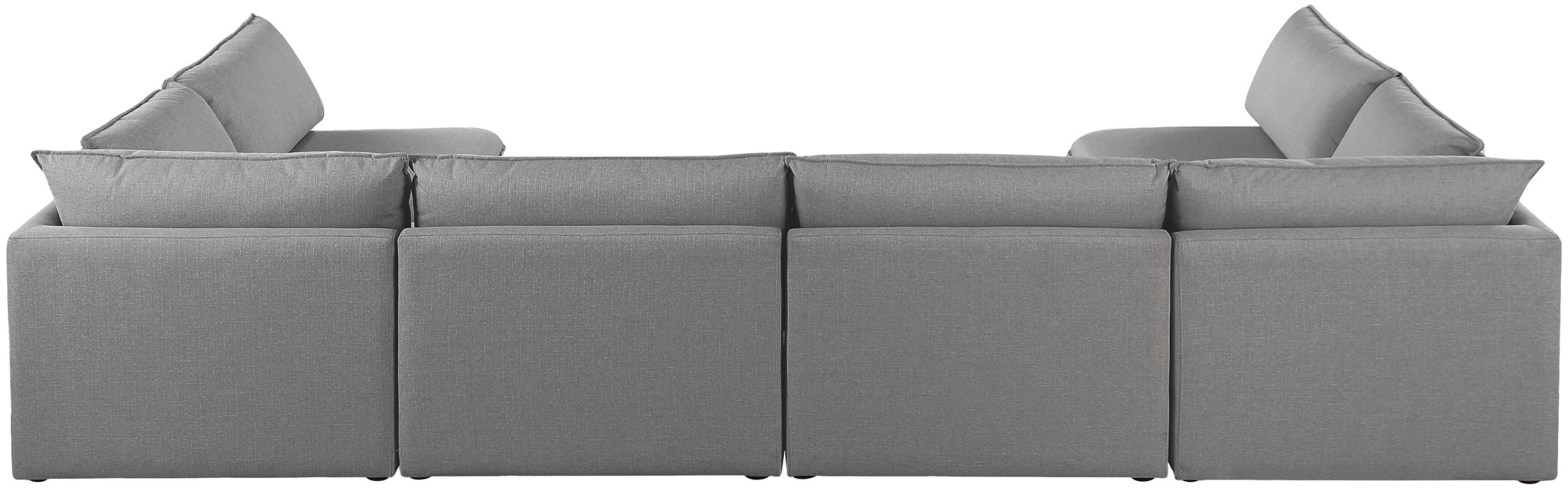 Mackenzie Linen Textured Fabric Upholstered Modular Sectional