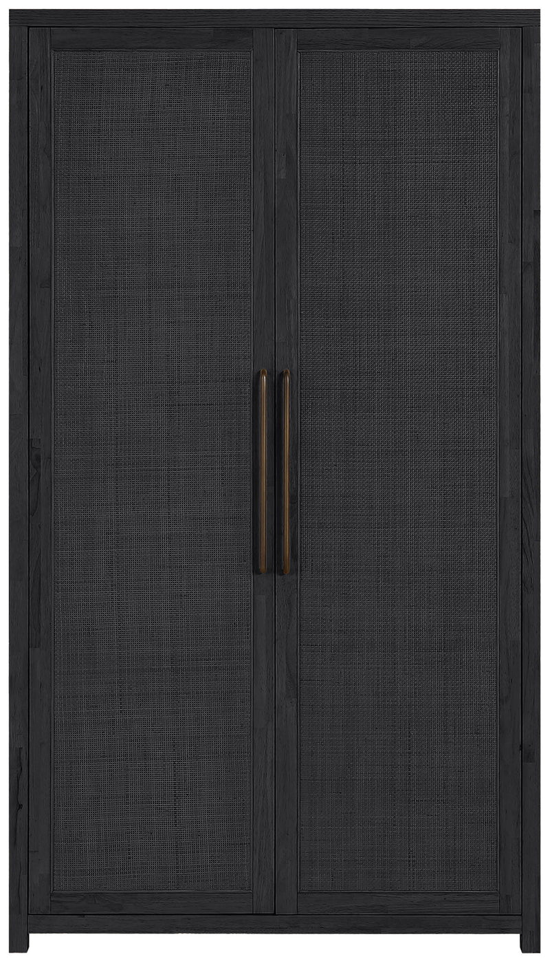 Vana - Solid Wood, Oak Veneer And Stainless Steel Storage Cabinet