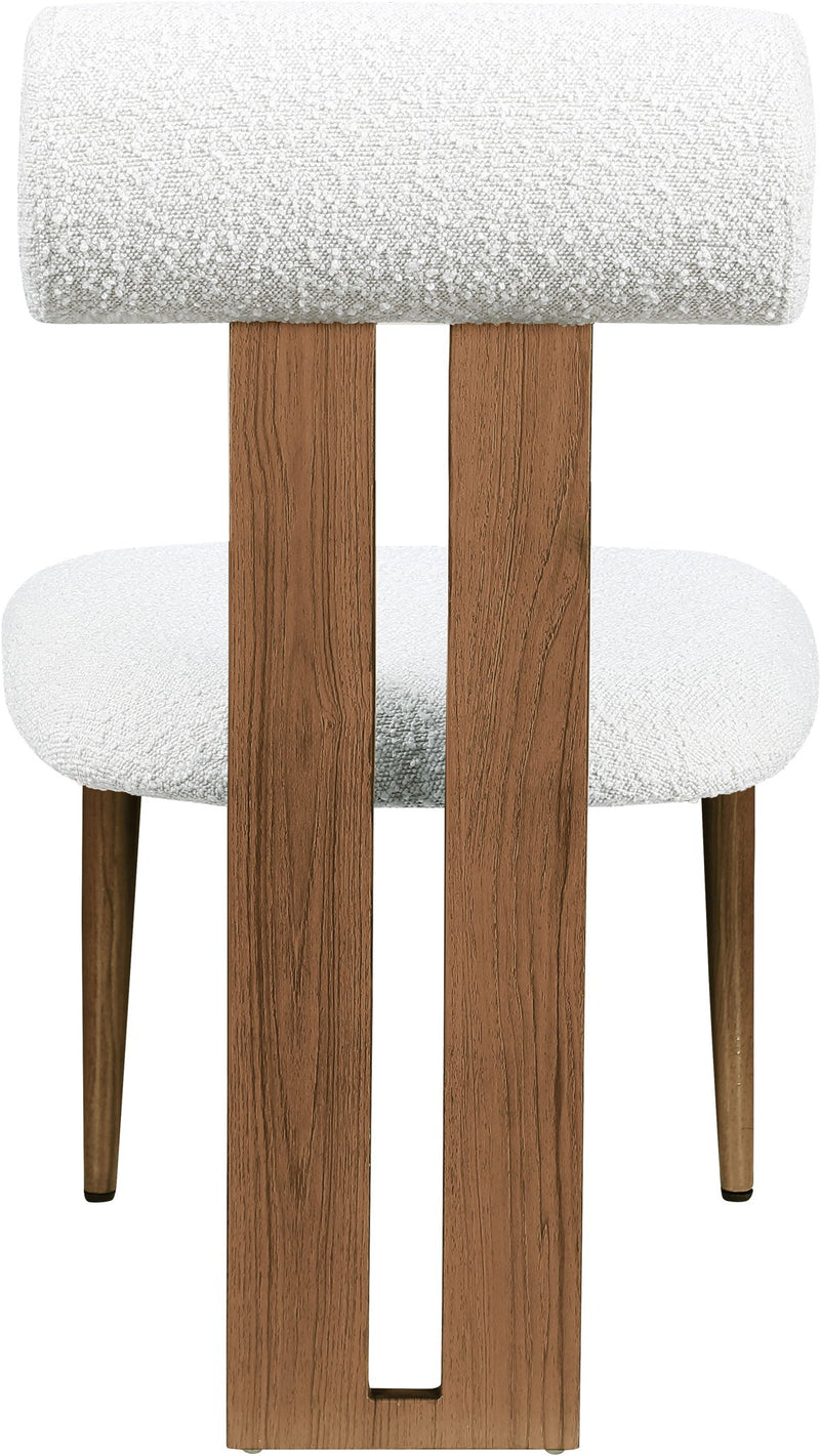 Dario Cream Boucle Fabric Upholstered Dining Chair
