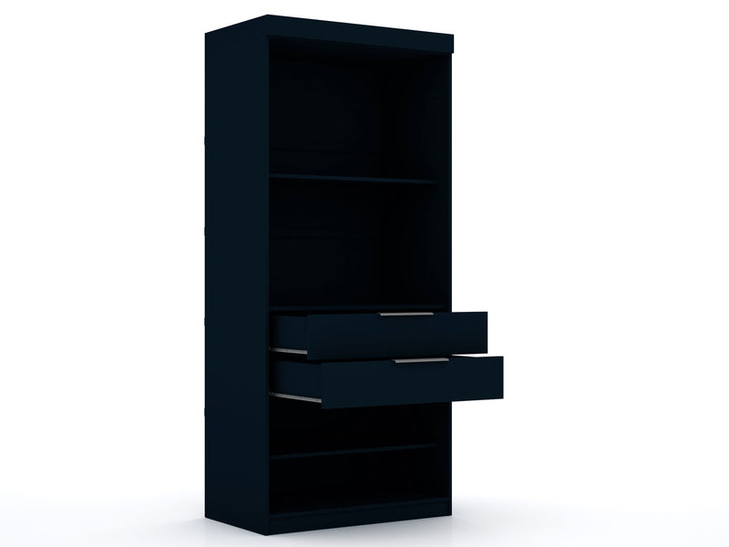 Manhattan Mulberry - Wardrobe Closet With Open Space