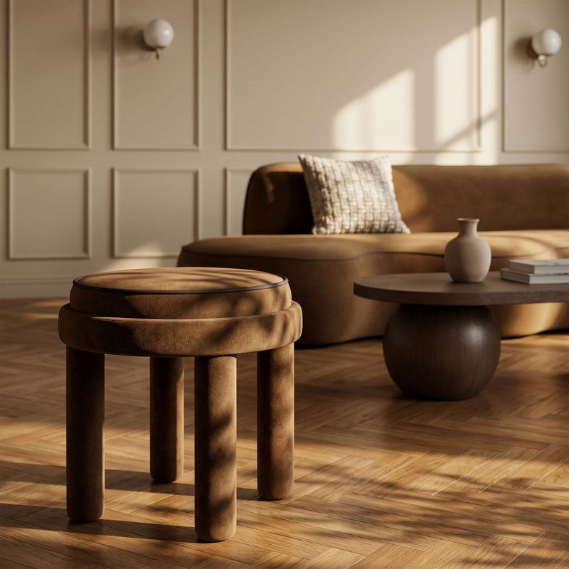 Velin - Velvet Ottoman / Stool