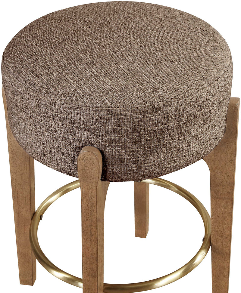Torino - Backless Counter Stool With Brushed Brown Base (Set of 2)