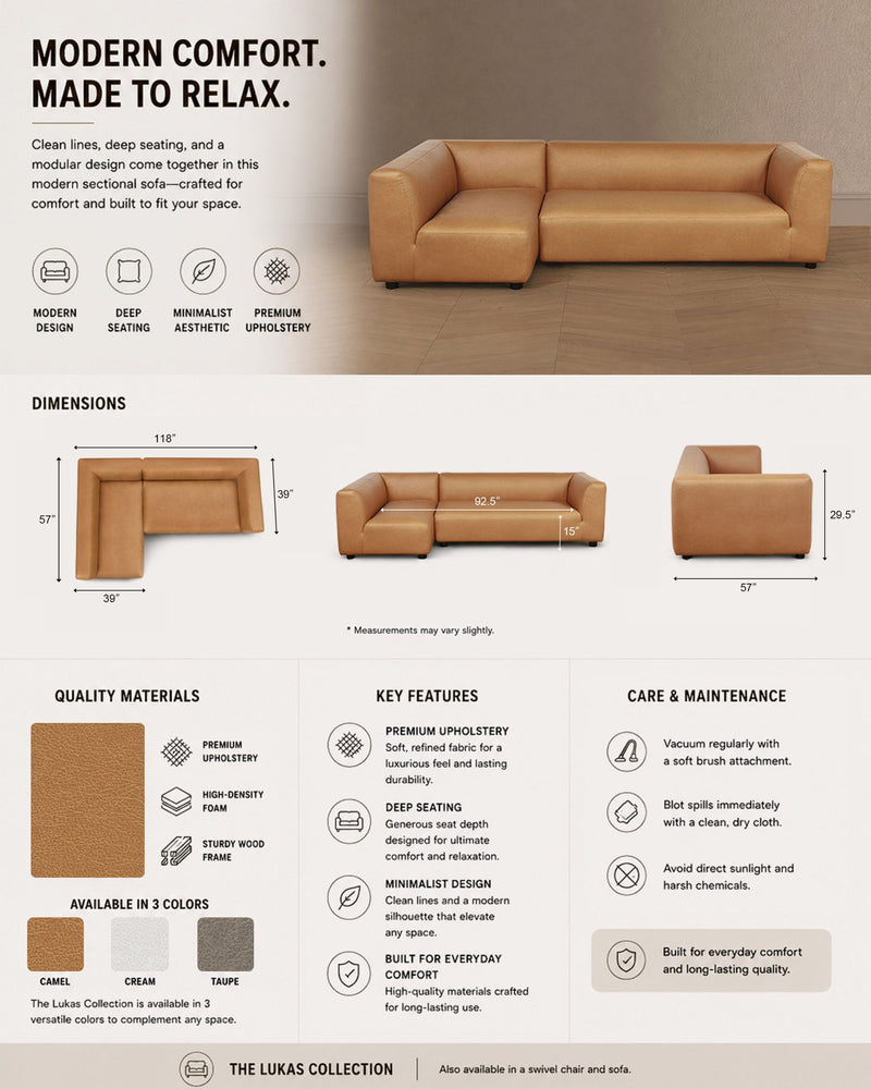 Manhattan Lukas - Sectional Sofa
