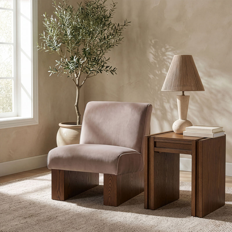 Vantage - Velvet Performance Fabric Upholstered Accent Chair