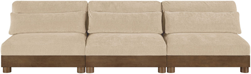 Turin - Chenille Fabric Upholstered Modular Sectional - Beige