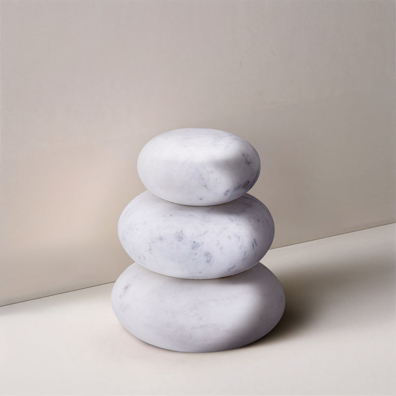 Pumpkin - 3 Piece Marble Decorative Object