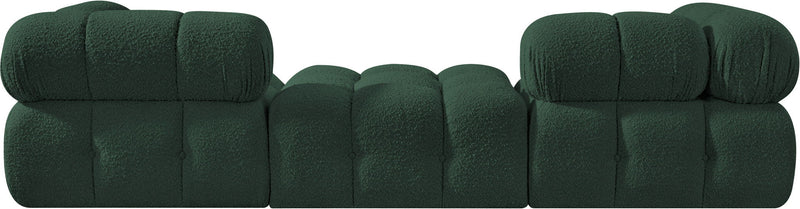 Ames - 3 Piece Boucle Modular Sofa With 1 Backless Seat