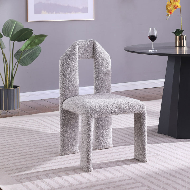 Bennett Taupe Boucle Fabric Upholstered Dining Chair