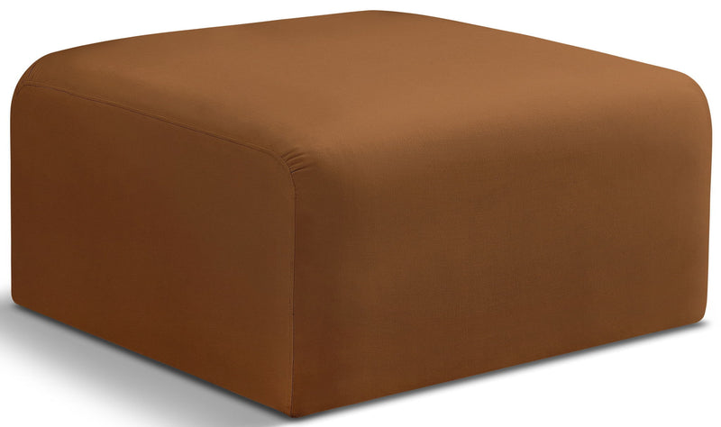 Arc Saddle Velvet Upholstered Modular Ottoman