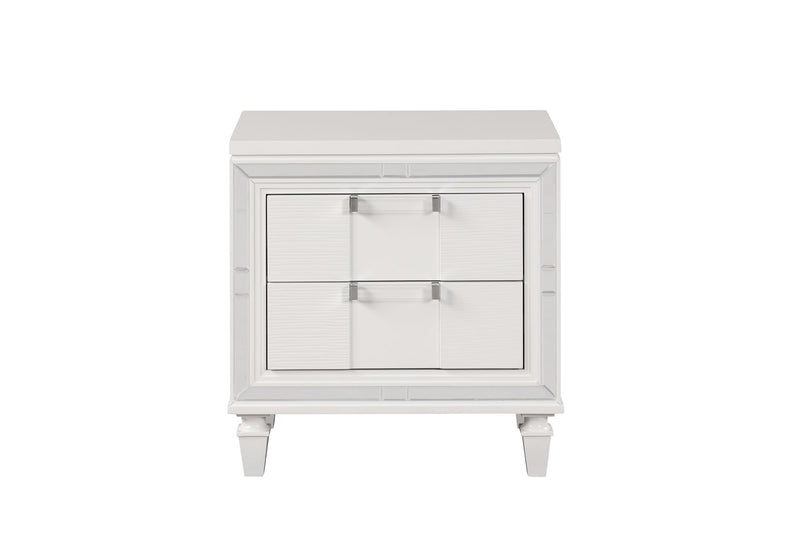 Genoa - Nightstand - Sparkling White