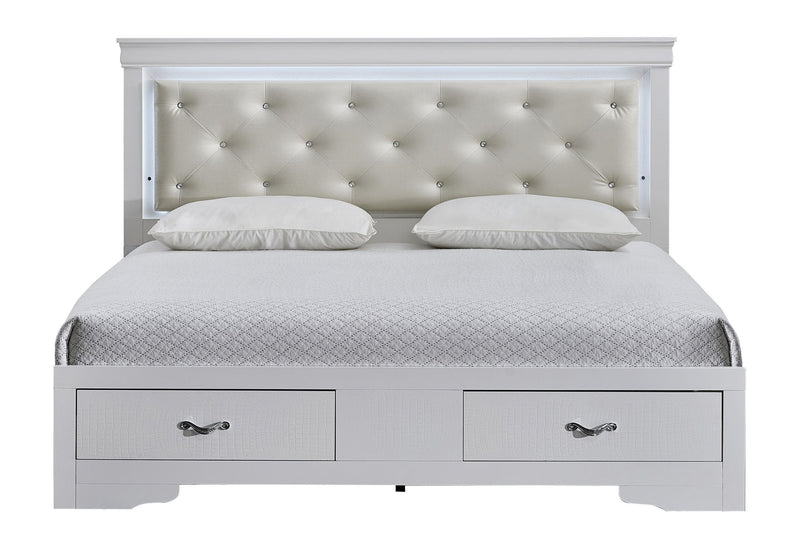 Glory Furniture - Lorana - Storage Bed With LED