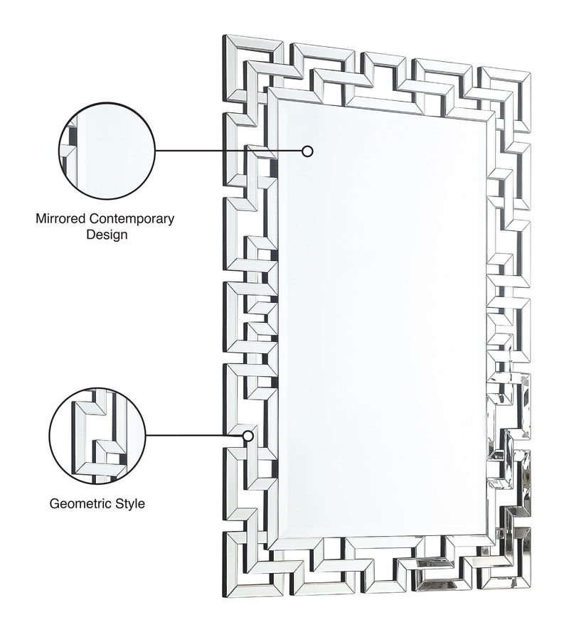 Aria Mirrored Frame Mirror