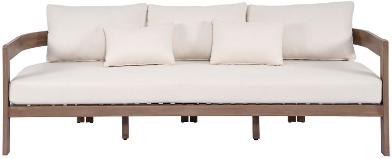 Newport - Water Resistant Fabric 86.75" Upholstered Outdoor Patio Sofa