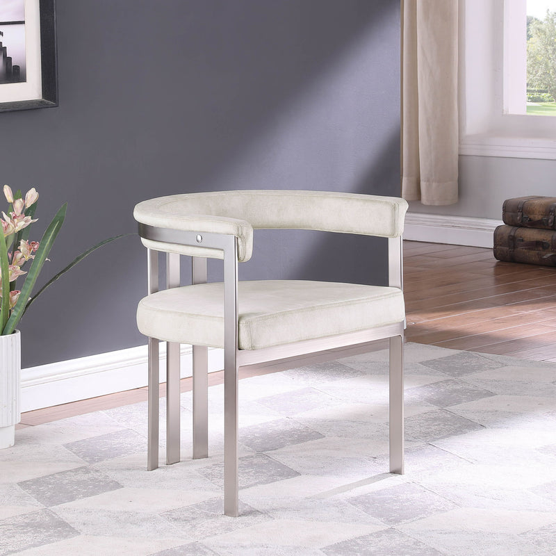 Marcello Stone Stone Velvet Upholstered Dining Chair