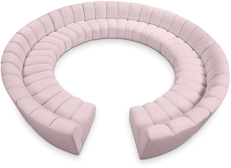 Infinity - 12 Piece Velvet Modular Sectional