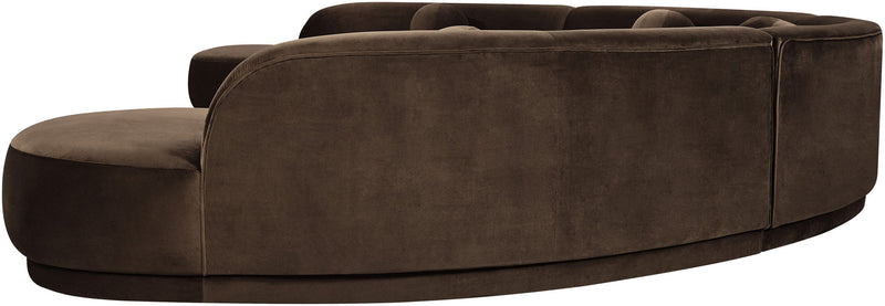 Avra - 189" Velvet Performance Fabric Upholstered Sectional