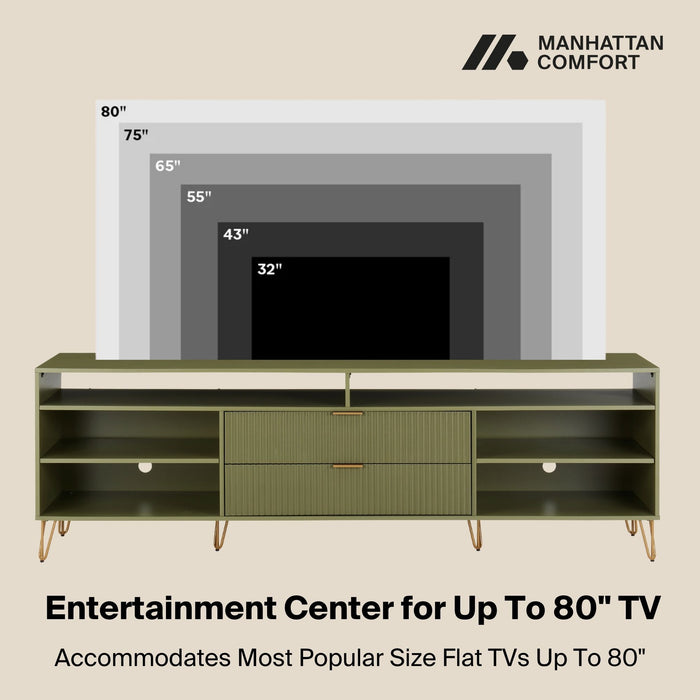 Manhattan Dumbo - Fluted TV Stand