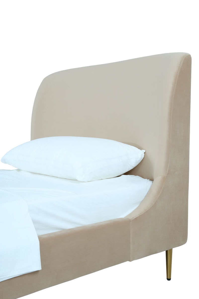 Heather - Twin Bed - Gold And Tan