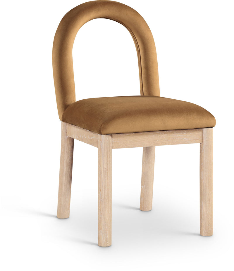 Conrad Saddle Velvet Upholstered Dining Chair