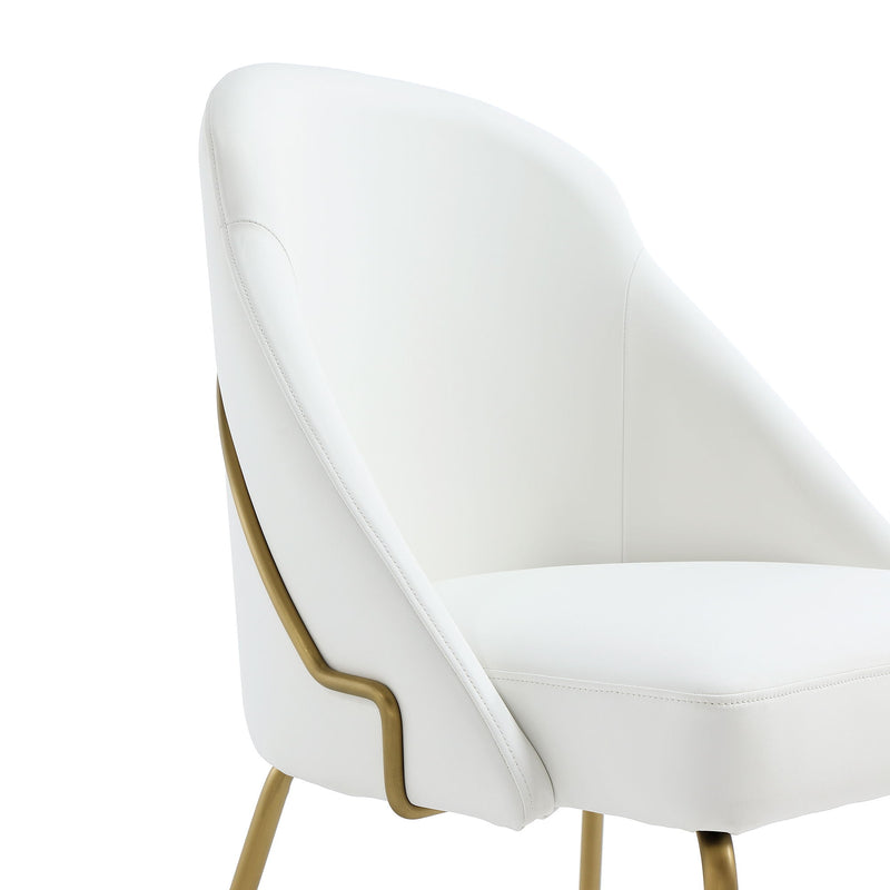Manhattan Gracie - Dining Chair With Gold Legs