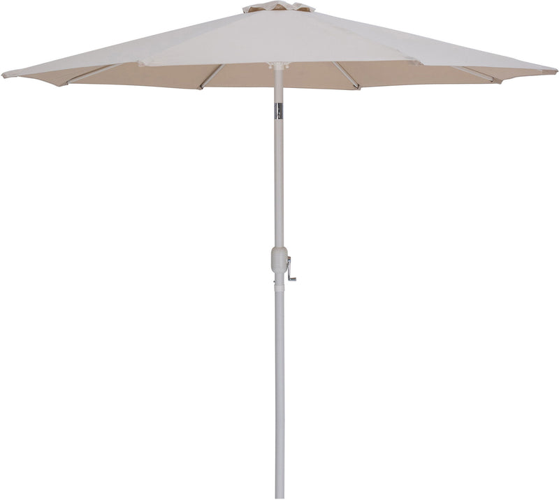 Fiji - Aluminum Patio Umbrella With Square Black And White Base