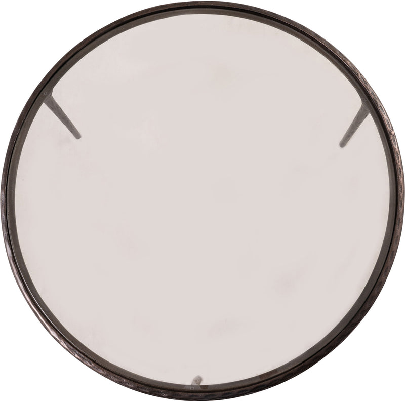 Evren - Glass Top And Aluminum Base Coffee Table